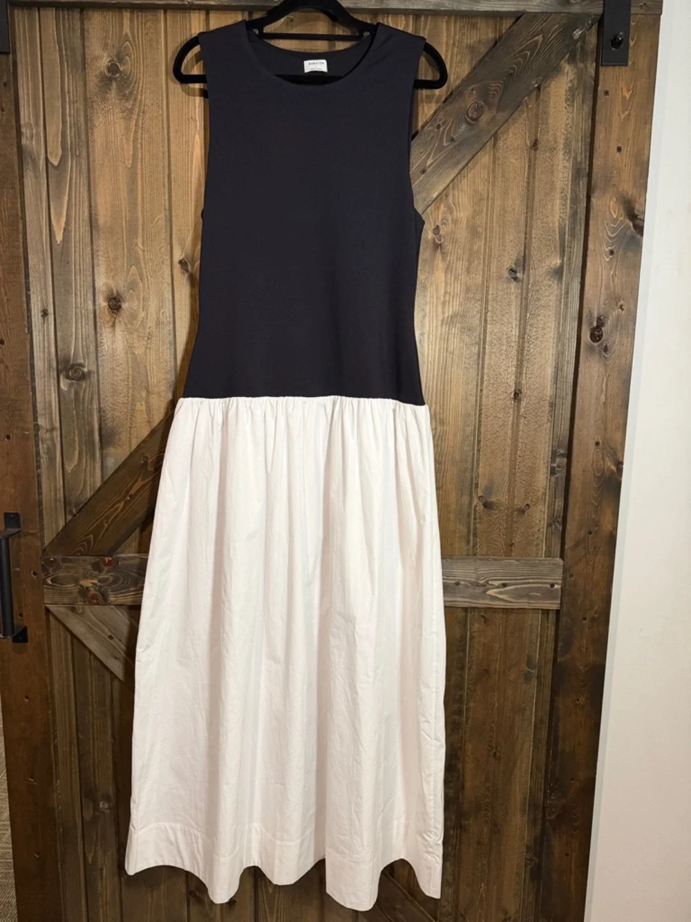 Babaton Black and White Sleeveless Maxi Dress - Picture 1 of 6